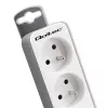 Listwa zasilająca Qoltec 50290 1,8 m, 5 gniazd AC, wewnętrzna, biała