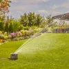 Okrągły zraszacz wodny Gardena AquaPrecise Czarny Niebieski Szary 1 szt.