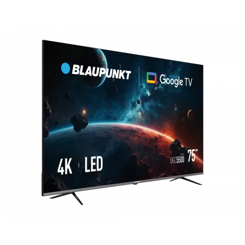 LED Smart TV BLAUPUNKT 75UGC5500S 75 cali UHD Google TV Czarny, Klasa energetyczna G