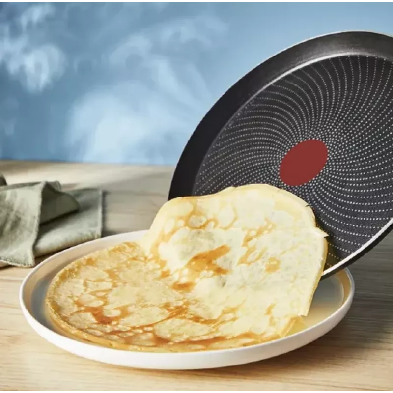 Patelnia do naleśników Tefal H0563842 nieprzywierająca trwała, okrągła 24 cm