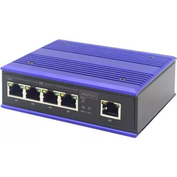 Przełącznik sieciowy Digitus 4 porty Fast Ethernet przemysłowy niezarządzalny