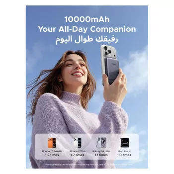 Power Bank UGREEN 25919 10000mAh Magnetyczny Bezprzewodowy przenośny powerbank o pojemności 10000 mAh