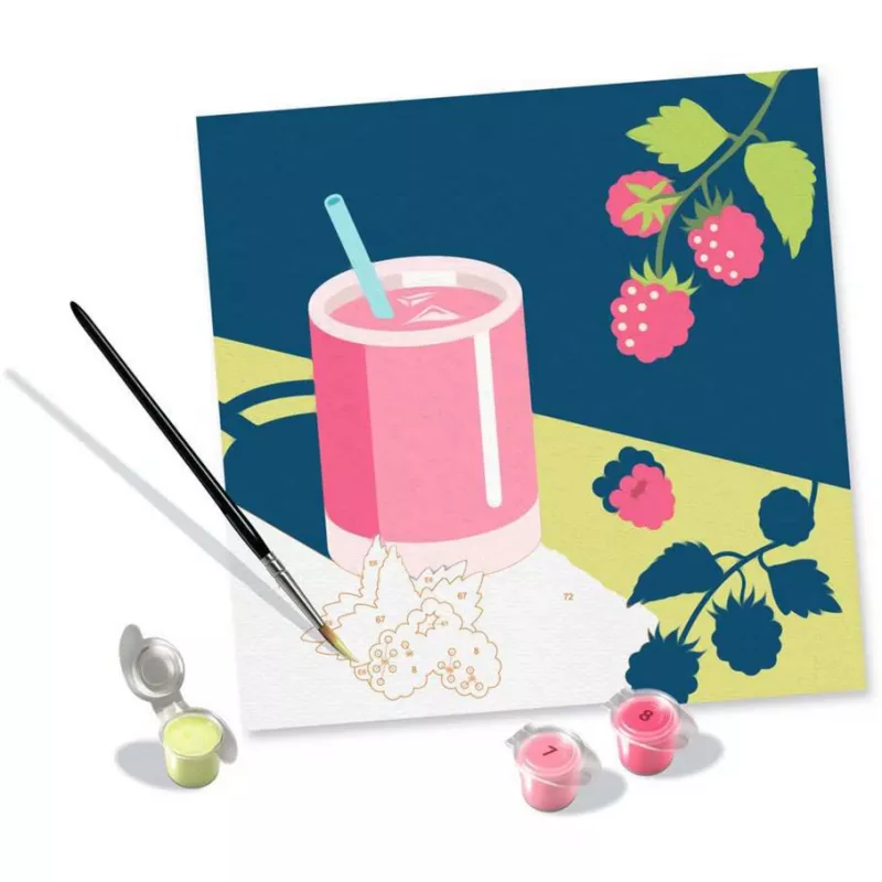 Zestaw do malowania Ravensburger CreArt — Mocktail Raspberry (25562) zestaw artystyczny