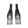 Eaton Tripp Lite Series Cat6 Gigabit Snagless Molded (UTP) Ethernet Cable (RJ45 M/M), PoE, Black, 5 ft. (1.52 m) - Kabel krosowy - RJ-45 (M) do RJ-45 (M) - 1.52 m - UTP - CAT 6 - Mou