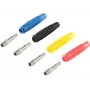 Zestaw wtyków bananowych ShiverPeaks BS56215-SET — zestaw złączy wtykowych bananowych, wiele kolorów (niebieski, żółty, czarny, czerwony)