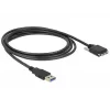 Kabel USB DeLOCK 83599 USB 3.2 Gen 1 3 m USB A Micro-USB B Czarny