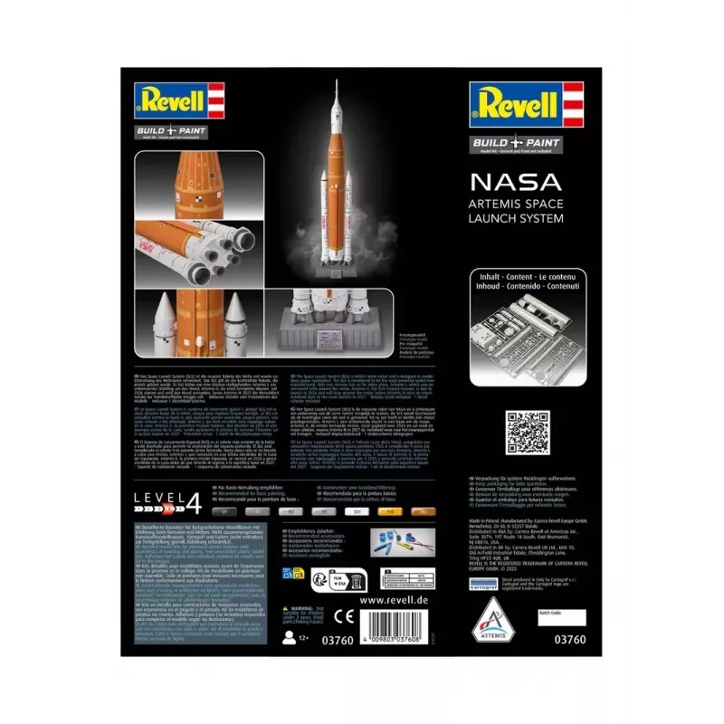Plastikowy model Artemis Space Launch System