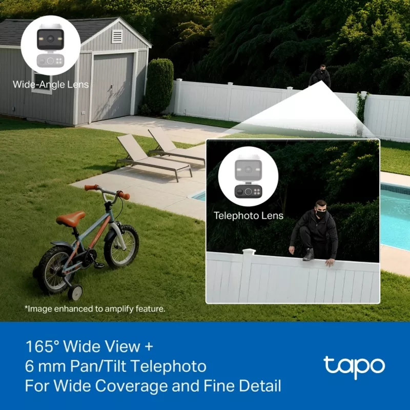TP-Link Tapo C645D KIT, Bezprzewodowa kamera obrotowa z zasilaniem słonecznym, 3 MP