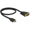 Przejściówka wideo DeLOCK 85651 0,5 m HDMI Typ A DVI Czarny