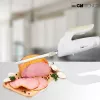 Nóż elektryczny CLATRONIC EM 3062, ręczny krajalnica do żywności, biały, ostrza ze stali nierdzewnej, 160 W