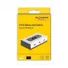 Przełącznik audio DeLOCK 88061 czarny szary wejście/wyjście 3,5 mm