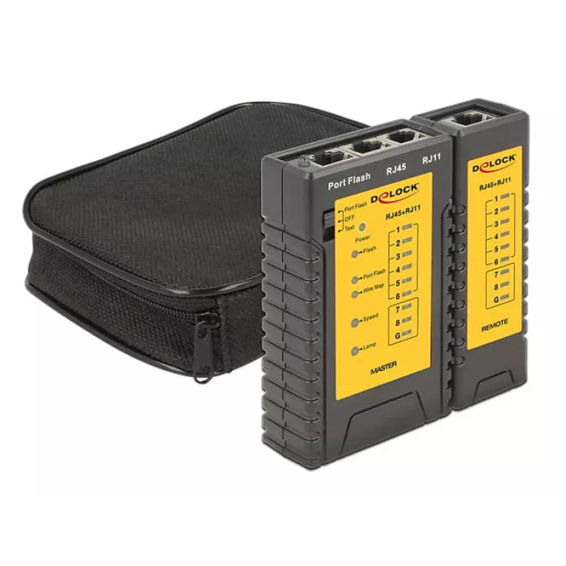 Delock kabel Tester + Portfinder - zestaw testera sieci (86407)