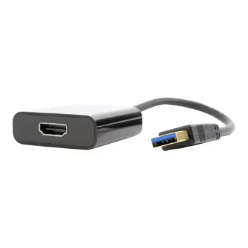 Karta graficzna USB GEMBIRD A-USB3-HDMI-02, wyjście HDMI, do 1920x1080, czarna, 36 g