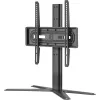 Podstawa stołowa One For All Base TV Holder SOLID – Odpowiednia dla wszystkich typów telewizorów od 32 do 65 cali – LCD/LED/Plazma/OLED/QLED – obrót (90°), pochylenie (15°) – Regulacja wysokości – VESA 60
