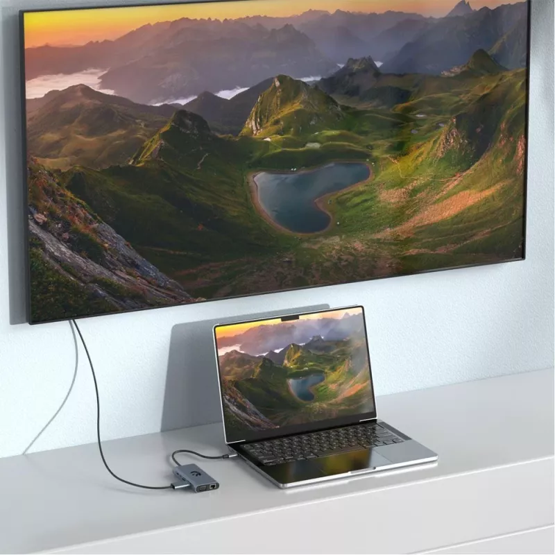 Adapter USB-C 11-w-1 Hawk HW-HUB1101 — hub wieloportowy z 11 portami