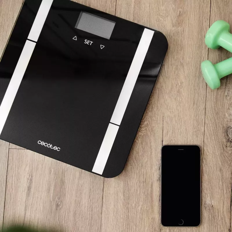 Cecotec | Waga łazienkowa Smart | Surface Precision 9450 Full Healthy | Maksymalne obciążenie 180 kg | Dokładność 100 g | Czarny