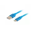 Kabel USB A – USB C LANBERG CA-USBO-22CU-0005-BL, USB 2.0, 0,5 m, niebieski, wtyk–wtyk
