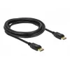 Kabel DisplayPort Delock — DisplayPort (wtyk) do DisplayPort (wtyk) — 3 m — zatrzaskowy — czarny