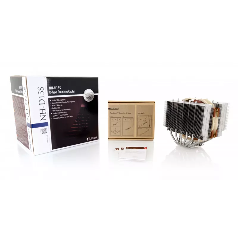 Noctua NH-D15S system chłodzenia komputera Chłodzenie procesora 14 cm Miedź, Metaliczny