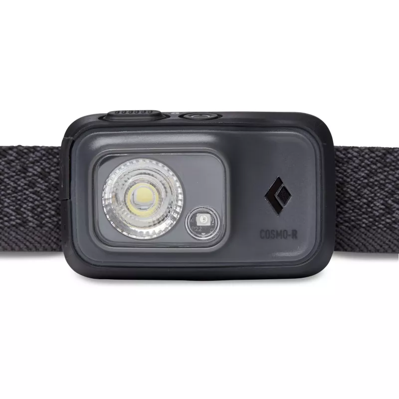 Latarka na opaskę Czarny Diamond Cosmo 350-R, 350 lm, IP67, ładowalna przez USB, 1500 mAh, czerwona