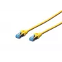 Kabel sieciowy Digitus CAT 5e SF/UTP Patch Cord RJ45 5m Żółty