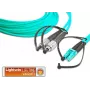 Lightwin LDP-50 FC-LC 5.0 OM3 Kabel światłowodowy 5 m LSOH 2x FC 2x LC turkusowy (LDP-50 FC-LC 5.0 OM3)