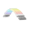 Gamemax | Przedłużacz zasilacza | VGA 3x8PIN-B | Biały