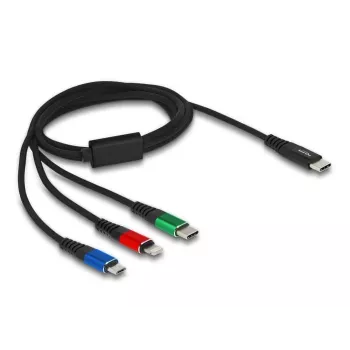 Kabel ładujący DeLOCK 3 w 1 USB Type-C na Lightning Micro USB 1 m