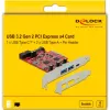 Karta PCI Express x4 DeLOCK 90492 USB Type-C USB Type-A