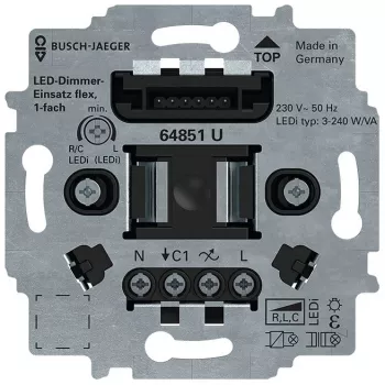 Busch-Jaeger LED wsuwany ściemniacz przyciskowy flex 64851 U (2CKA006500A0012)