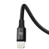Baseus Rapid 3-w-1 kabel USB 1.5 m USB A USB C/Micro USB A/Lightning Czarny