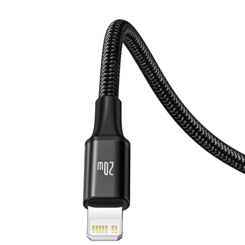 Baseus Rapid 3-w-1 kabel USB 1.5 m USB A USB C/Micro USB A/Lightning Czarny