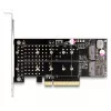 Karta DeLOCK PCI Express x8 do 2 wewnętrznych NVMe M.2 Key M Bifurcation Low Profile