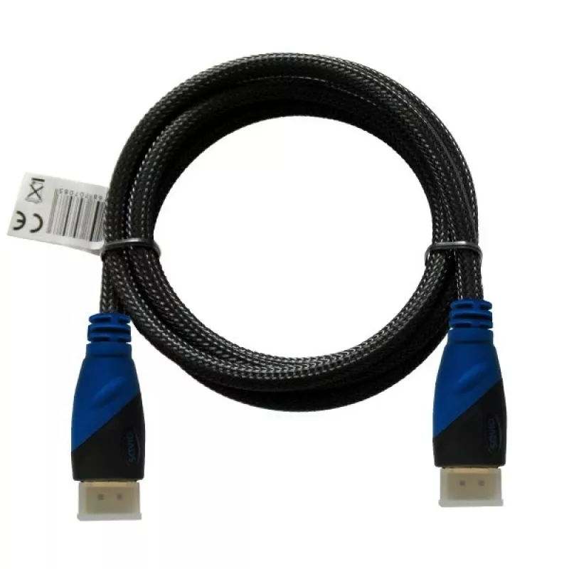 Kabel HDMI SAVIO CL-02 1,5 m — HDMI 1.4, 4096×2160, ARC, Ethernet, pozłacane styki