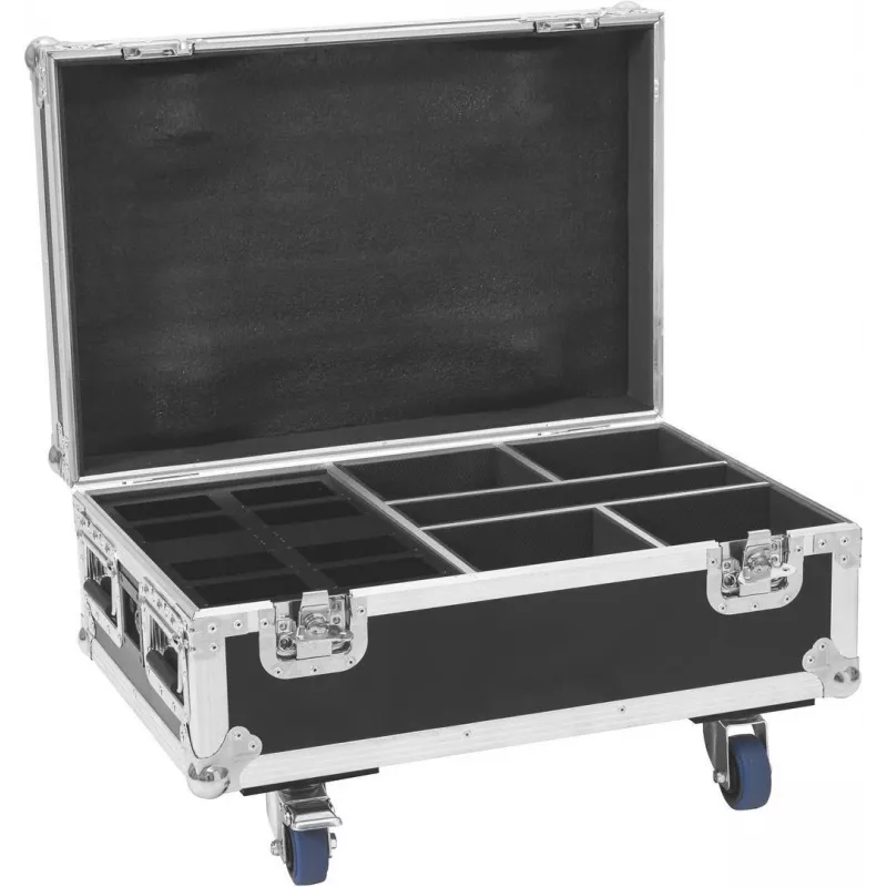 Flightcase Roadinger 31005163 na 4x AKKU IP UP-4 Plus HCL Spot WDMX z funkcją ładowania
