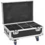 Flightcase Roadinger 31005163 na 4x AKKU IP UP-4 Plus HCL Spot WDMX z funkcją ładowania