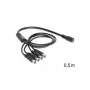 Kabel zasilający DeLOCK 83287 Czarny 0,5 m