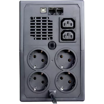 Zasilacz awaryjny ORVALDI ID2K0CH Line-Interactive 2 kVA / 1200 W, 24 V, baterie 9 Ah, LCD, USB, kompaktowy czarny