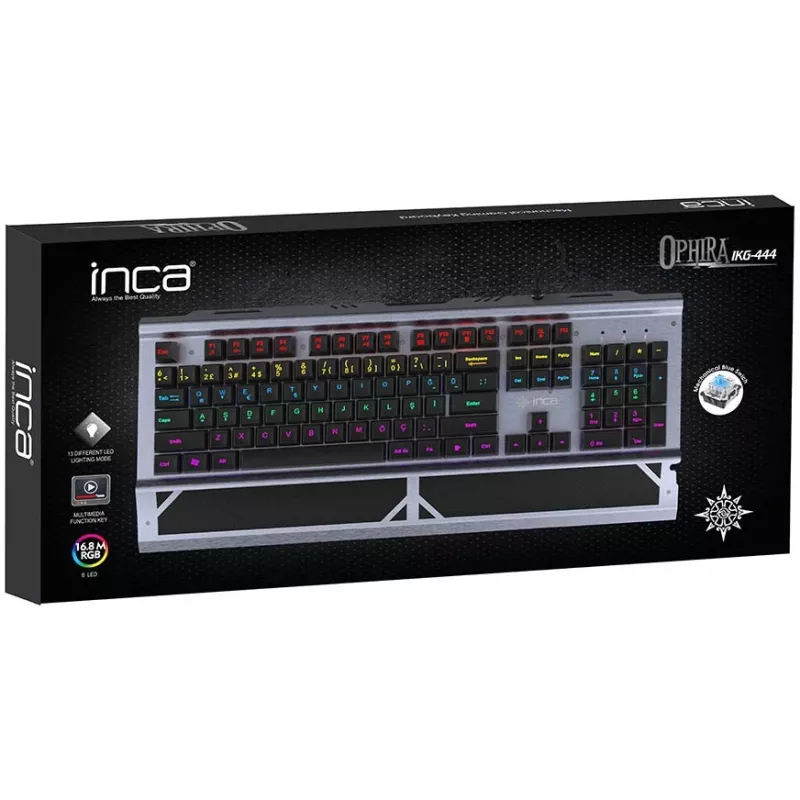 Incase Gaming Keyboard IKG-444 Mechanisch, RGB, dt. Layout retail