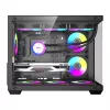 Obudowa komputerowa DarkFlash B275 PRO (czarna) z 6 dołączonymi wentylatorami