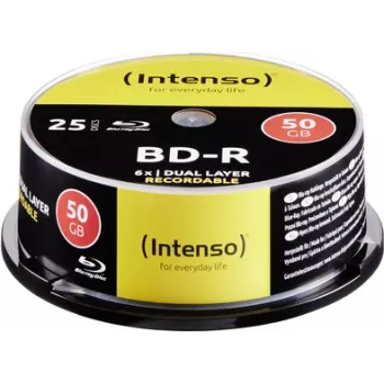 Intenso - 25 x BD-R - 50GB 6x - wrzeciono (5001124)