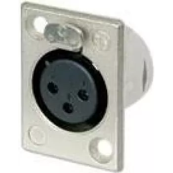 Neutrik NTR-NC3FP1 - -30 - 80 °C - Czarny - Srebrny - UL 94 HB - IEC 61076-2-103 - IP 40 - IEC 68-2-20 (NC3FP-1)