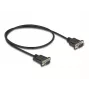 DeLOCK Kabel szeregowy RS-232 D-Sub9 męski do męskiego 0,5 m Czarny