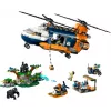 LEGO City 60437 Śmigłowiec eksploratora dżungli w bazie