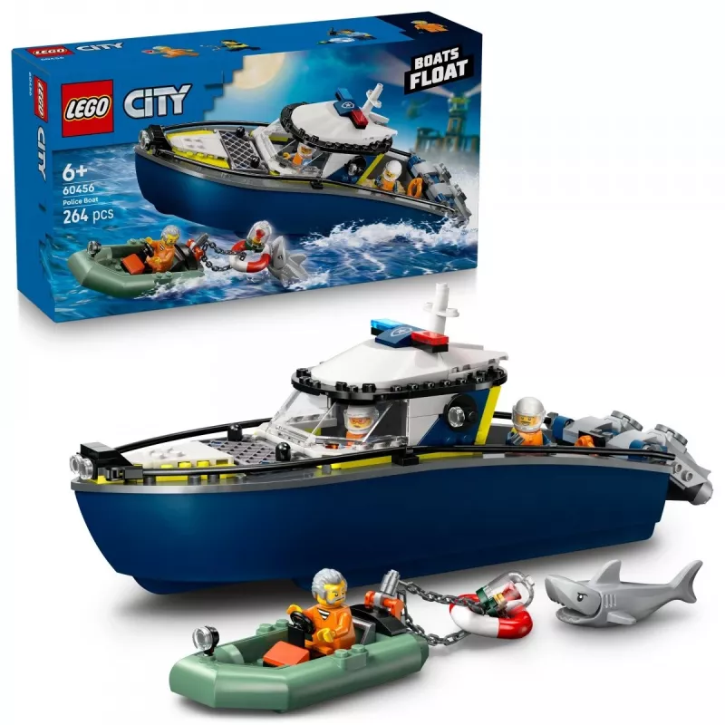 LEGO CITY 60456 Pościg policyjny na łodzi