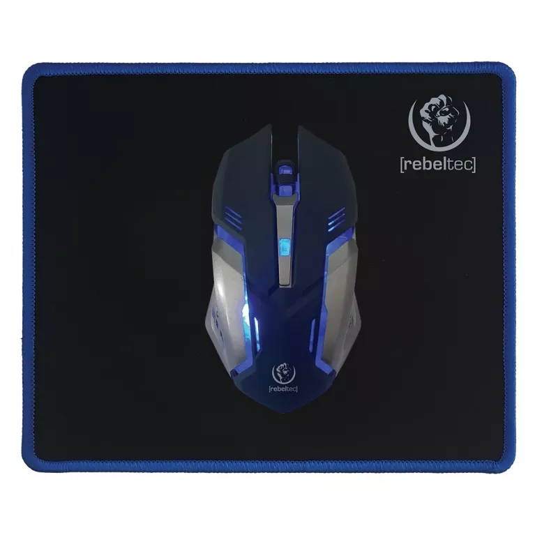 Klawiatura z myszą Rebeltec SHERMAN Gaming USB QZERTY angielska czarna