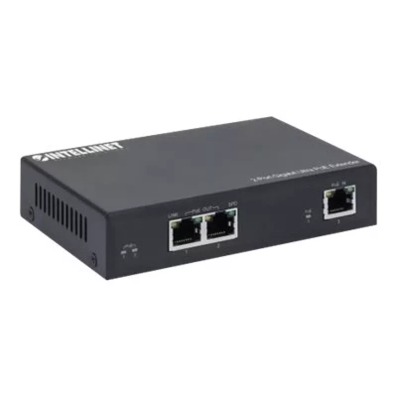 Nadajnik sieciowy Intellinet 2-portowy Gigabit Ultra PoE Extender