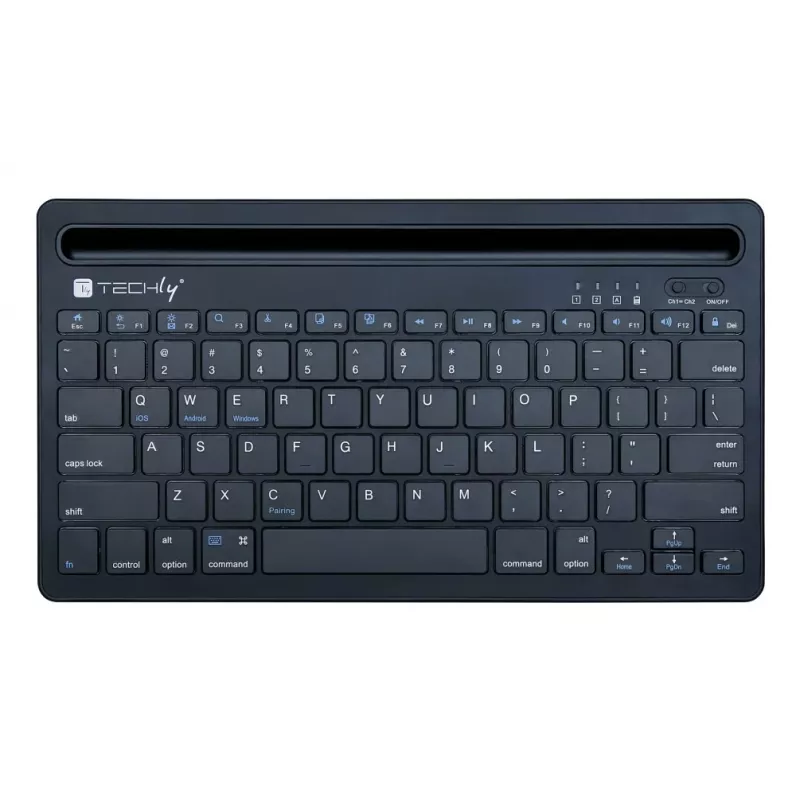 Techly ICTBK102U klawiatura Uniwersalna Bluetooth QWERTY Angielski Czarny