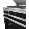 Gorenje GKS6C71XF Wolnostojąca kuchenka z piekarnikiem Srebrna