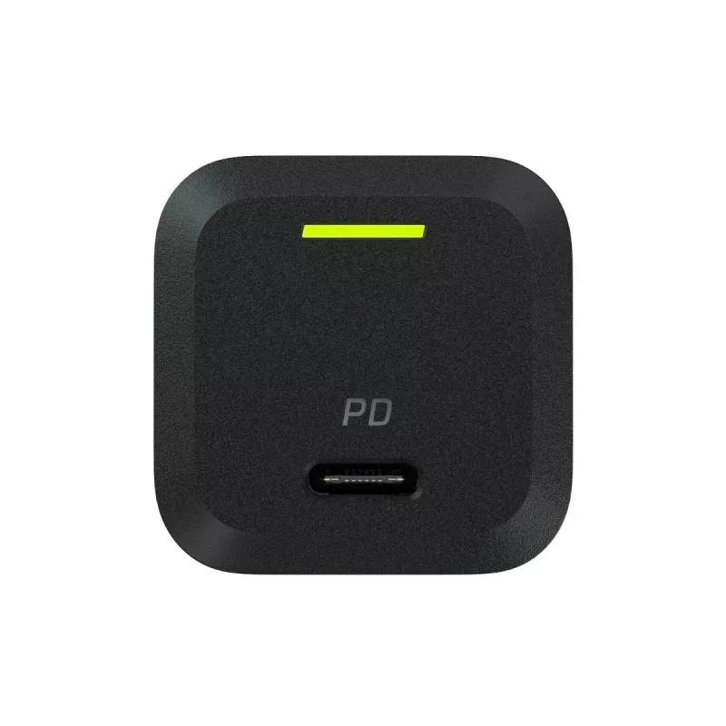 Ładowarka do urządzeń mobilnych zielony Cell CHARGC06, USB-C 33W, Quick Charge 3.0, wejście AC 100–240V, czarna